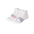 thumbnail image 2 of Hanes Absolute Comfort Men's Ankle Socks Pack, 4-Pair , Cushioned Moisture-Wicking Seamless Toe White/Color Accents 6-12, 2 of 2