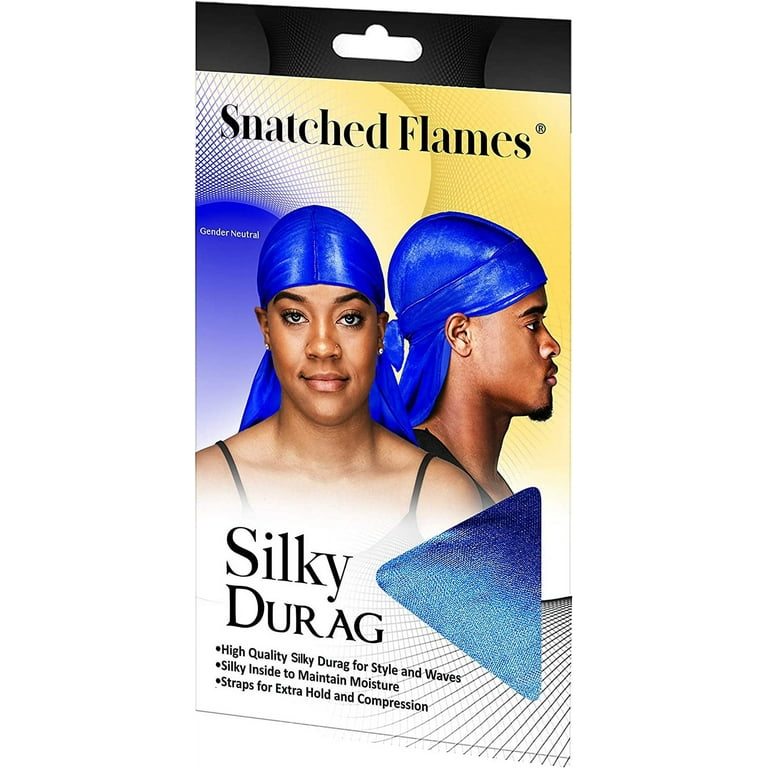 Snatched Flames Purple Velvet Durag - Wave cap