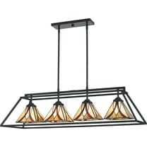 Quoizel Asheville 4-Light 42" Kitchen Island Light in Valiant Bronze