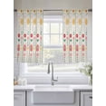 thumbnail image 5 of Spring Easter Sheer Curtains 45 Inch Length 2 Panels Set Window Treatments, Green Pink Yellow Eggs Floral Botanical Rod Pocket Semi Curtains for Living Room/Bedroom/Kitchen Décor, 104"W x 45"L, 5 of 7