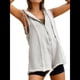 thumbnail image 1 of Mono Deportivo con Capucha para Mujer, Informal, con Cremallera Frontal y Cuello Alto, con Bolsillos. Gris XL, 1 of 9