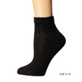 thumbnail image 3 of Women's Mid-calf Socks, Comfort Toe Seamed Athletic Ankle Socks (10-Pack) Black 10Pairs, 3 of 4
