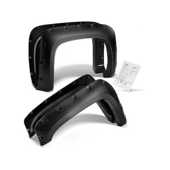 Fender Flare Set 4 - Compatible with 2007 - 2014 Chevy Silverado 2500 HD 2008 2009 2010 2011 2012 2013