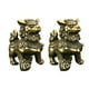 thumbnail image 1 of 2pcs Lion Statue Decor Copper Lion Adornment Home Office Desktop Ornament HOMEMAXS 13904959-MX, 1 of 6
