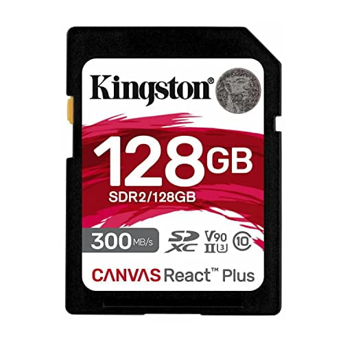 Kingston Memoria SD SDXC Canvas React Plus 300R UHS-II V90(SDR/128GB)