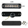 2x Truck 12V 24V 6smd LED Strobe Warning Light Strobe Grille Flashing