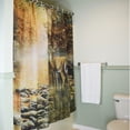 thumbnail image 5 of Rivers Edge Products Bathroom Shower Curtain, 70 x 72 Inches, Unique Bath Curtain with Hooks, Printed Licensed Art of Animal Nature Scene, Deer, 5 of 7