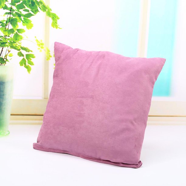 Solid Color Cotton Canvas Cushion Cover Home Decor Throw Pillow Case