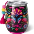 thumbnail image 1 of Swig Life Taza de vino sin tallo de 14 oz, vaso de vino aislado con tapa, copa de vino de acero inoxidable, vaso de viaje aislado reutilizable, copa de vino aislada de 14 oz con tapa (Caliente), 1 of 5