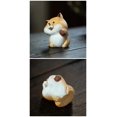 thumbnail image 4 of Yixing Purple Clay Tea Pet Home Tea Set Handmade Sculpture Cute Chinese Zodiac Dog Statue Ornaments, 4 of 5