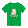 thumbnail image 4 of YIWULA Halloween Shirts for Kids Toddler Pumpkin Face Ghost Skeleton Cotton Tshirt Clothes(12-13 Years,Green), 4 of 4