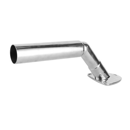 Adjustable Stainless Steel Fishing Rod Holder Deck Mount with Split Leg & Heavy Duty Design