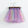 thumbnail image 4 of Efsteb Toddler Girls Layered Tutu Skirt Birthday Party Tulle Skirt Princess Sequin Dance Dress for 3-8 Years (Purple,3 Years), 4 of 5