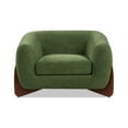 thumbnail image 3 of Miekor Furniture Alpine 44" Sherpa Arm Chair, Moss Green Fleeced Teddy MK7718, 3 of 9