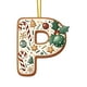 thumbnail image 1 of Christmas Tree Decoration 2D Acrylic Decoration Letter Pendant With 26 Letters Christmas Hanging Decoration DIY Crafts Christmas Home Decoration, 1 of 1