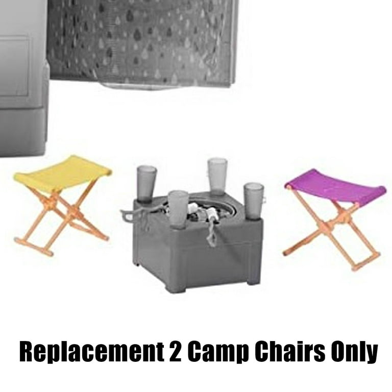 Replacement Parts for Barbie 3-in-1 DreamCamper Vehicle Playset - GHL93 ~ 2  Replacement Camp Chairs