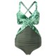 thumbnail image 2 of Gibobby Trajes de Baño Mujer Completo Traje de baño 2023 para mujer, traje de baño empalmado con patrón de leopardo, nuevo traje de baño Sexy con fugas e(Verde,M), 2 of 4