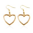 thumbnail image 1 of Opolski 1 Pair Women Fashion Hollow Love Heart-Shaped Dangle Hook Earrings Jewelry Gift for Wedding Party, 1 of 8
