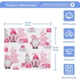 thumbnail image 2 of GZHJMY Christmas Gnomes Pink Trees Wash Cloths 6 Pcs Small Cotton Wash Towels for Kitchen Bathroom, 2 of 5