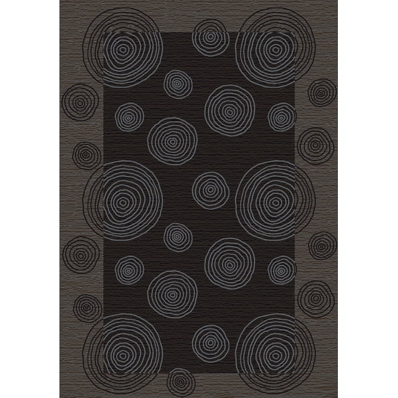Milliken Innovations Area Rug WABI PEWTER Wabi Pewter Circles Loops 10' 9" x 13' 2" Rectangle