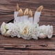 thumbnail image 3 of 2 Unids Gurinalda Con Plumas Artificiales Diadema De cabellero Bohemio Joyas Para Niñas Y Madre Blanco Hugo coronas de flores para madre e hijos, 3 of 10