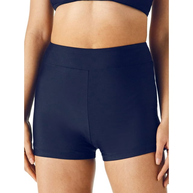 RELLECIGA Short de Planche Taille Haute pour Femmes Shorty Bas de Maillot de Bain Short de Maillot pour Femmes