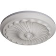 thumbnail image 3 of Ekena Millwork 12 1/4"OD x 2 1/4"P Flower Spiral Ceiling Medallion (Fits Canopies up to 2"), Hand-Painted Ultra Pure White, 3 of 8