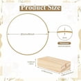 thumbnail image 3 of 6 Pieces 8 Inch Metal Floral Ring Centerpiece Strips 6 Wooden Stands for Table Decoration DIY Decorative Wall Hanging, 3 of 5