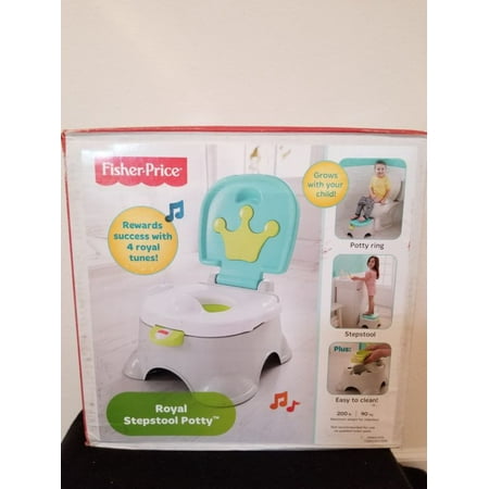Fisher-Price Stepstool Potty Royal Blue/White