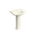 thumbnail image 3 of Kohler K-24050-4-0 4 in. Kelston Pedestal Bathroom Sink with Centerset Faucet Holes, White, 3 of 3