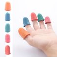 thumbnail image 3 of Couvre-doigts Anti-Empreintes Résistant à la Chaleur Polyvalent Antidérapant Ensemble Gants Manche Élastique Lecture Comptage d'Argent Orange TG, 3 of 7