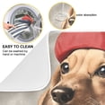 thumbnail image 2 of Yayeee Dish Drying Mat for Kitchen Counter 16"x18" Microfiber Absorbent Pad, Gray Dog Artist, 2 of 7