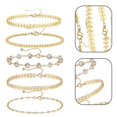 thumbnail image 3 of Bracelets de Cheville Dorés pour Femmes, 3 of 5