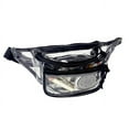 thumbnail image 2 of K-Cliffs 2 Pack Clear Anti-Theft 3-Zipper PVC Fanny Pack with Black Trim, Unisex, Teen-Adult, 2 of 10