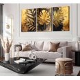 thumbnail image 3 of African American Women Canvas Wall Art Fashion Gold Black Girls Painting Picture Wall Decor Poster Print Artwork for Living Room Woman Bedroom Girl Room Home Decoration Unframed, 3 of 6