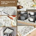 thumbnail image 3 of Shelf Liners for Kitchen Cabinets Non-Adhesive 11.8in×10ft Non Slip Drawer Liner Christmas Gifts (Gold Roses), 3 of 6