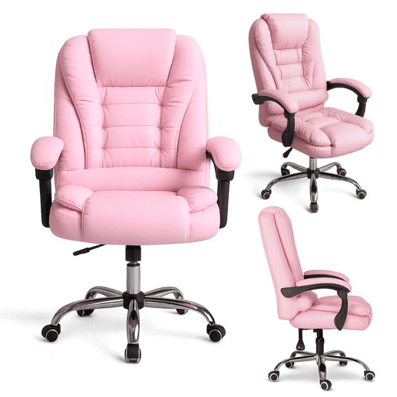 silla master de oficina rosa inmatmex