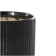 thumbnail image 4 of DecMode 9", 8", 6"H Speckled Black Ceramic Planter with Linear Grooves and Tapered Bases (3 Count), 4 of 9