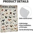 thumbnail image 2 of Chicken Alphabet Vintage Metal Poster Farm Sign Decor-Retro Aluminum Metal Tin Sign for Home Wall Decor, Kitchen Farmhouse Country Farm Barn, Chicken Coop Outdoor Wall Signs Gift,12''x 8'', 2 of 5