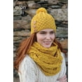 thumbnail image 2 of Aran Snood Scarf 100% Merino Wool Knitted with Buttons Made in Ireland by Aran Woollen Mills, 2 of 5