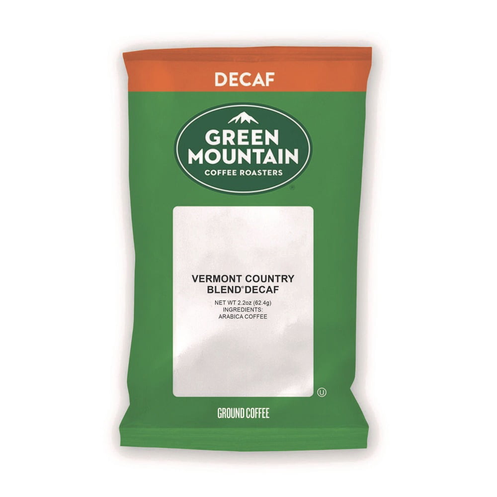 Green Mountain Coffee 5000052757 2.2 oz Coffee Fraction Packs - Vermont Country Blend Decaf (50/Carton)