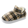 thumbnail image 4 of Mostsola Bootie Slippers for Women Comfort Memory Foam Outdoor Warm Slip on Shoes Fuzzy Boots, 4 of 6