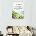 thumbnail image 2 of Bible Verse Canvas Wall Art Nature Landscape Poster Proverbs 24 3-4 Vertical Picture Hanging Canvas Artwork Unframed 24×36 in, 2 of 5