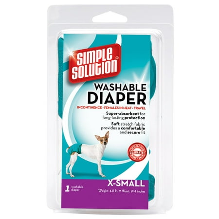 Simple Solution Washable Female Dog Diaper, Extra Small, 1