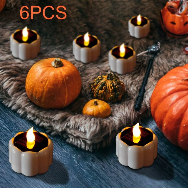 LED light Hallwee Gift Hallowee Tealights 6PCS Lights LED Lights Decor