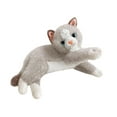 thumbnail image 4 of Juguete realista para gatos, muñeco de gato abrazable, gatito de peluche realista para niños Raíz de loto blanca, 4 of 9