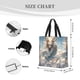 thumbnail image 3 of Easygdp Cool Cloud White Dragon Bolsa Tote para Mujer, Bolso de Hombro para Trabajo, Playa, Viajes, Compras y Supermercado, 3 of 7