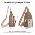 thumbnail image 3 of GAEKEAO Sling Bag Crossbody Bags for Women Vegan Leather Fanny Pack Chest Travel Anti Theft Purse Shoulder Bag handbags Gifts, 3 of 6