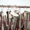 12Pcs Metal Shower Curtain Open Rings Bathroom Drape Hook Hanger Loop
