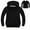 Black, variant on Virmaxy Toddler Sweatshirt Boys Girls Hooded Solid Colour Thick Jacket Winter Warm Simple Hooded Sweatshirt Jacket Blue 4T